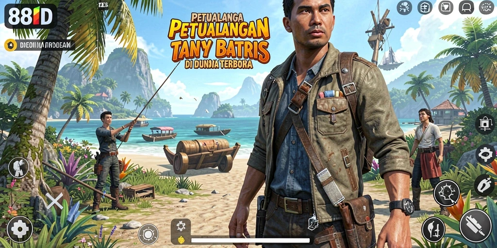 Tangkapan layar gameplay <strong>88ID</strong> memperlihatkan petualangan epik di dunia terbuka.