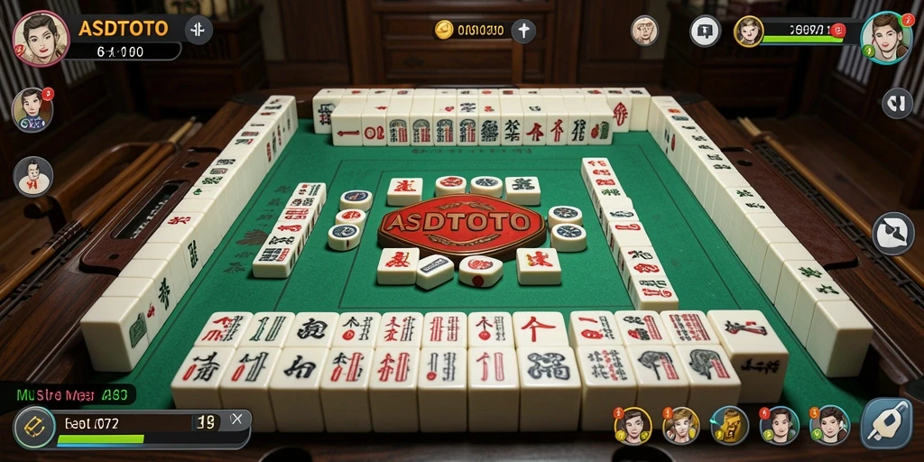 Tampilan gameplay ASDTOTO yang menarik dalam permainan Mahjong.