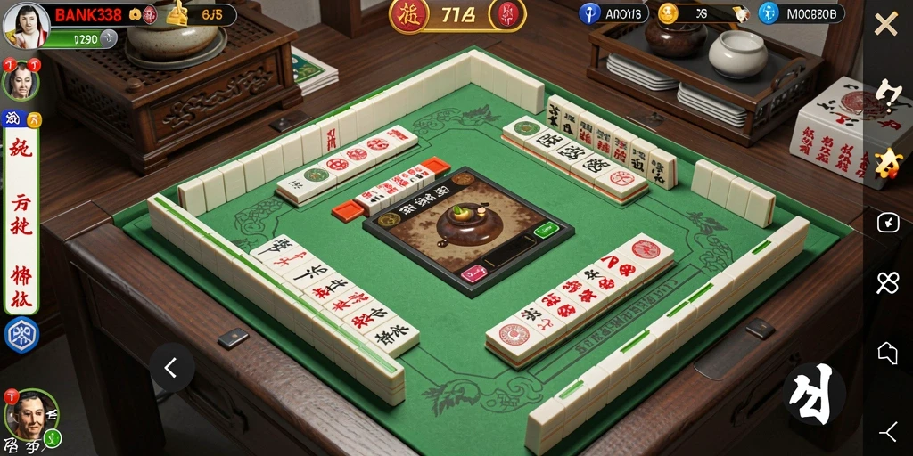 Tampilan gameplay BANK338 yang mendebarkan dalam permainan Mahjong.