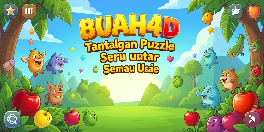 Tampilan gameplay BUAH4D dengan tantangan Puzzle yang menarik.