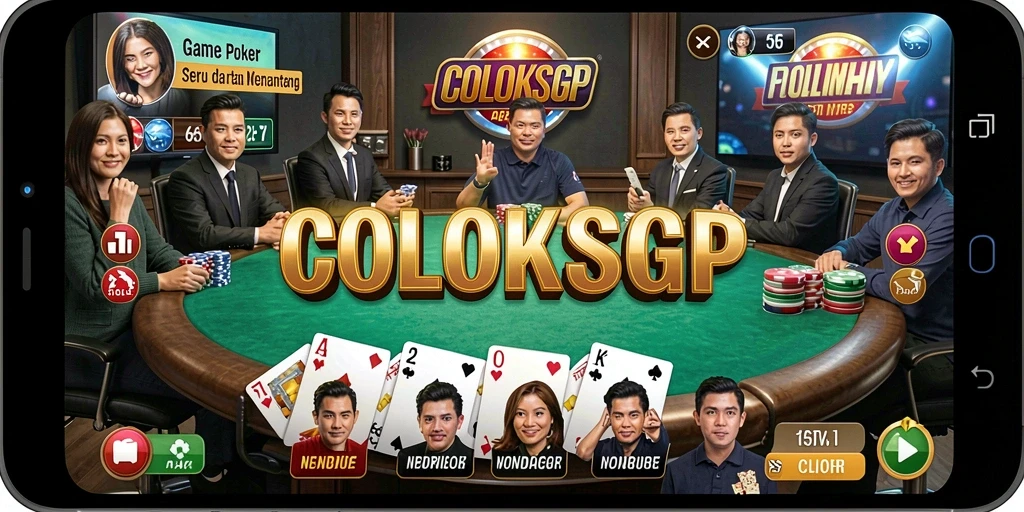 Tampilan gameplay seru dalam COLOKSGP dengan pemain yang bersaing.