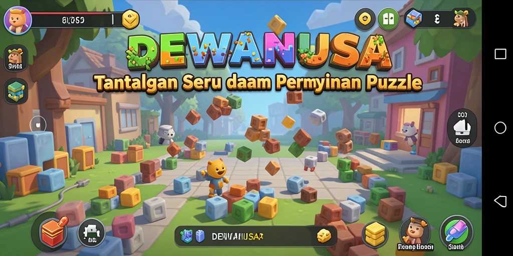 Screenshot DEWANUSA menampilkan gameplay puzzle yang menegangkan dan interaktif.
