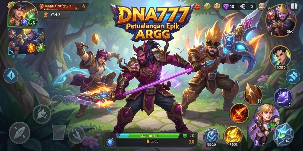 Tampilan seru pertempuran ARPG dalam DNA777 yang mendebarkan.