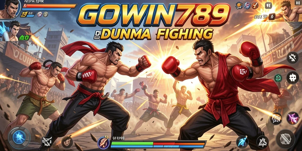 Screenshot GOWIN789 menampilkan aksi pertarungan yang intens dan mendebarkan.