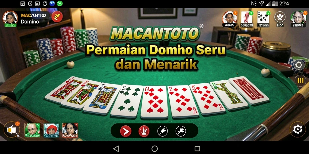 Gameplay seru di <strong>MACANTOTO</strong> yang menampilkan Domino menarik.