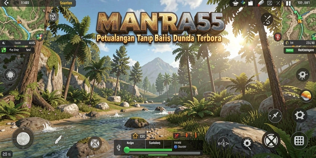 Tampilan gameplay Open World yang menakjubkan di MANTRA55.