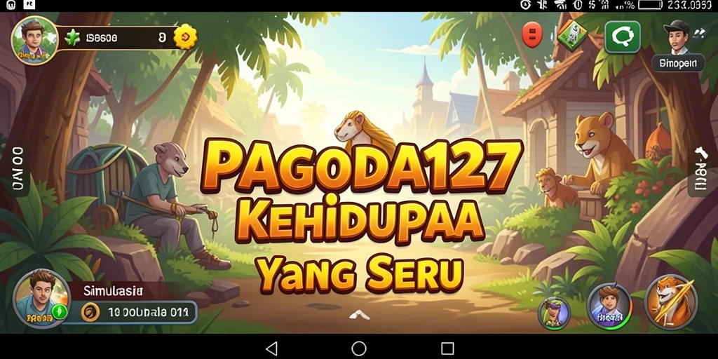 Screenshot utama PAGODA127 menampilkan gameplay simulasi yang seru dan interaktif.