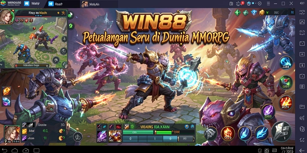 Gameplay seru dengan pertempuran epik di WIN88.